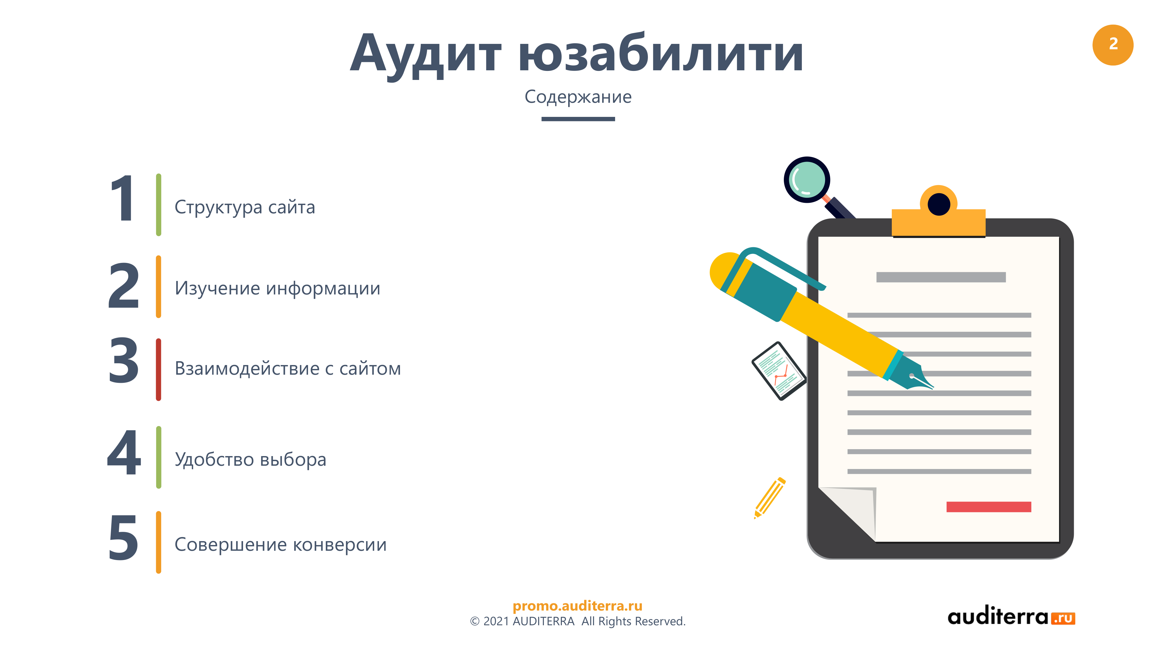 Содержание экспертного аудита юзабилити НИЯМА