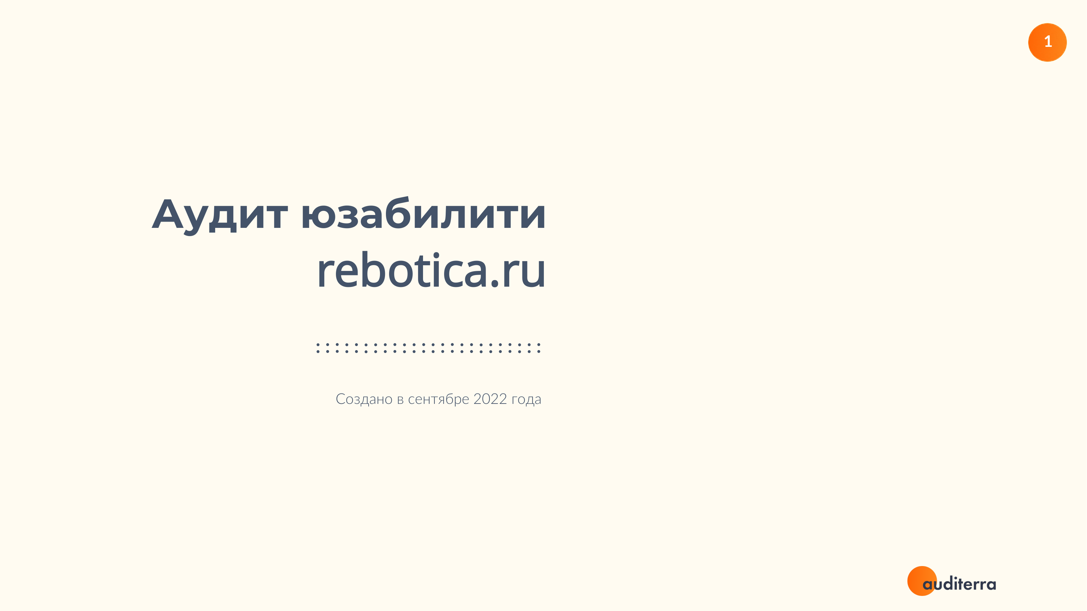Обложка экспертного аудита юзабилити Rebotica