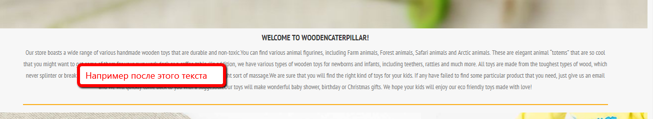 Изображение из отчета: преимущества и выгода на главной странице